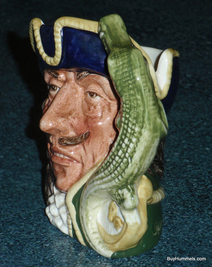 Royal Doulton "Captain Hook" Peter Pan Character Toby Jug D6601 - Collectible Gift!