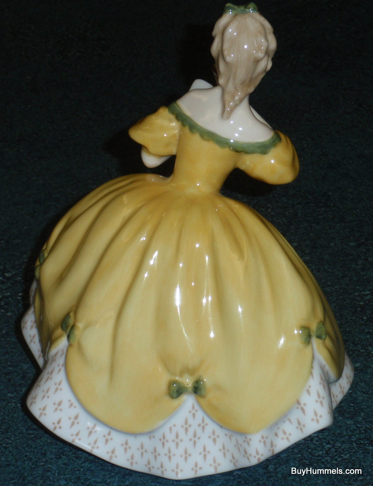 Royal Doulton England "The Last Waltz" HN 2315 Figurine - GIRL IN YELLOW DRESS WAITING FOR THE NEXT DANCE!