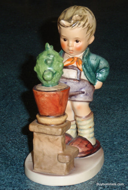 "Confidentially" Goebel Hummel Figurine #314 Boy Talking To Cactus - CUTE GIFT!