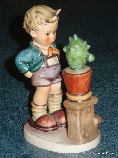 "Confidentially" Goebel Hummel Figurine #314 Boy Talking To Cactus - CUTE GIFT!