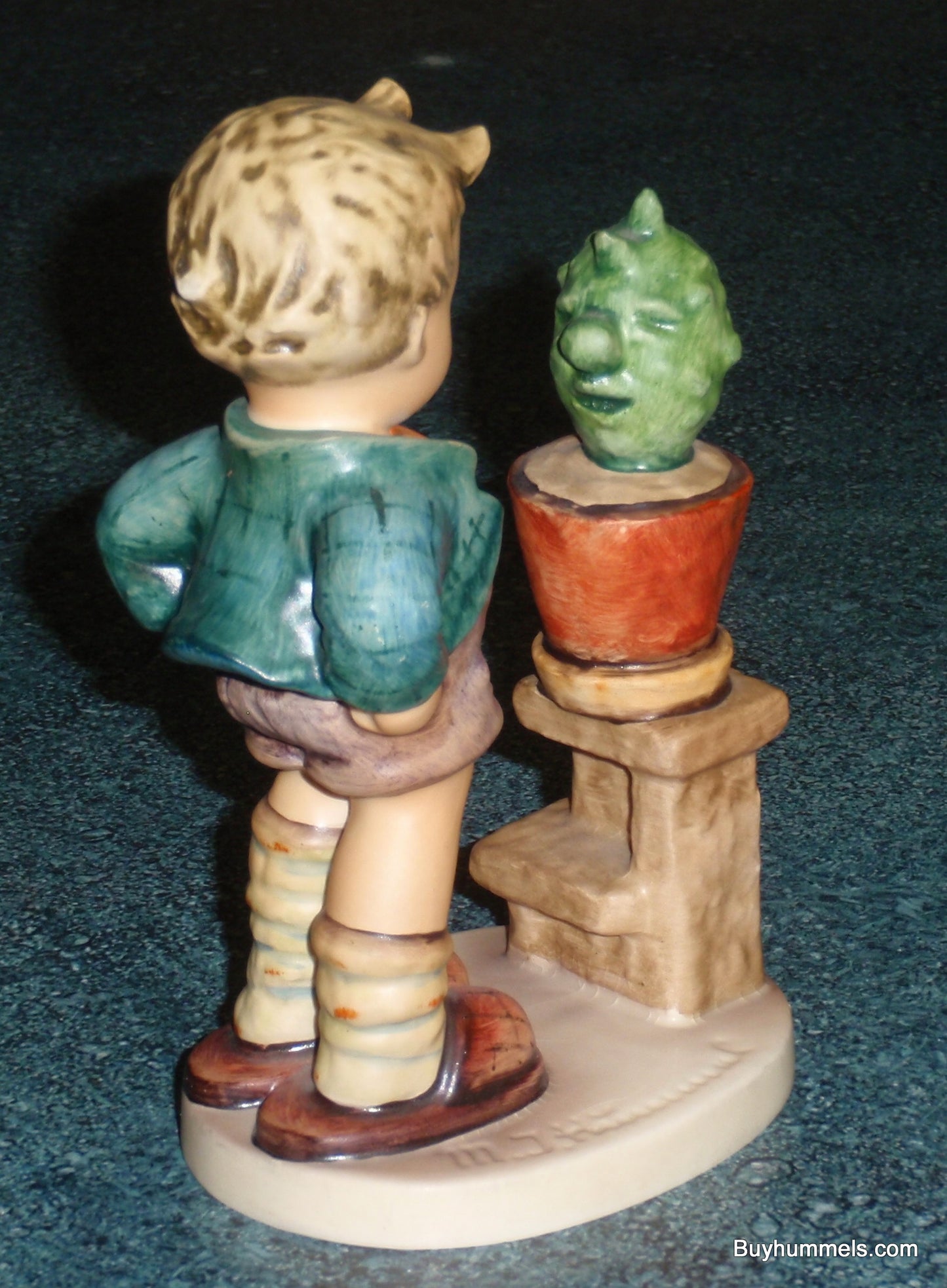 "Confidentially" Goebel Hummel Figurine #314 Boy Talking To Cactus - CUTE GIFT!