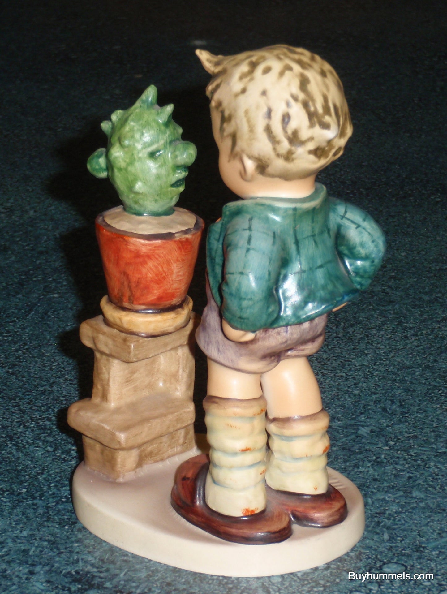 "Confidentially" Goebel Hummel Figurine #314 Boy Talking To Cactus - CUTE GIFT!
