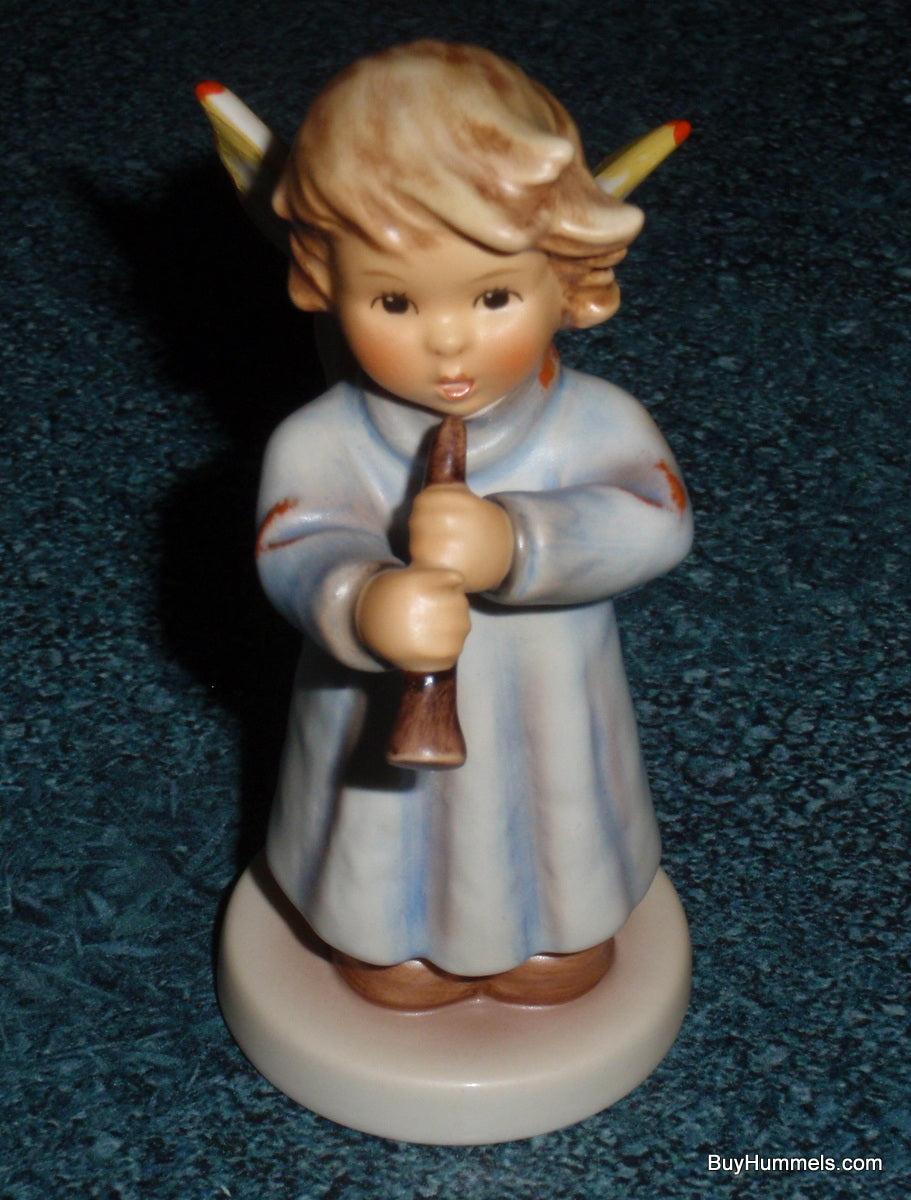 "Heavenly Rhapsodie" Goebel Hummel Angel Figurine 2096/E with Flute by Helmut Fischer