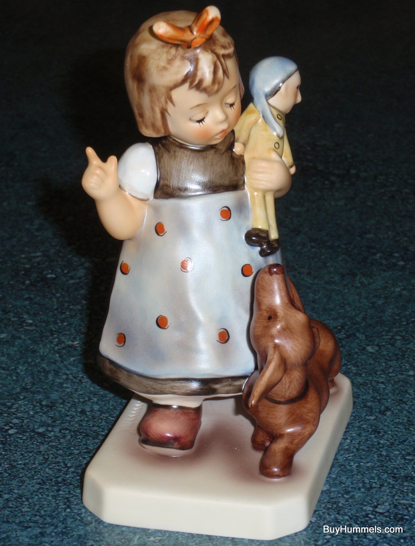 "Behave!" Goebel Hummel Figurine #339 - Girl With Dachshund Puppy Dog - GIFT!