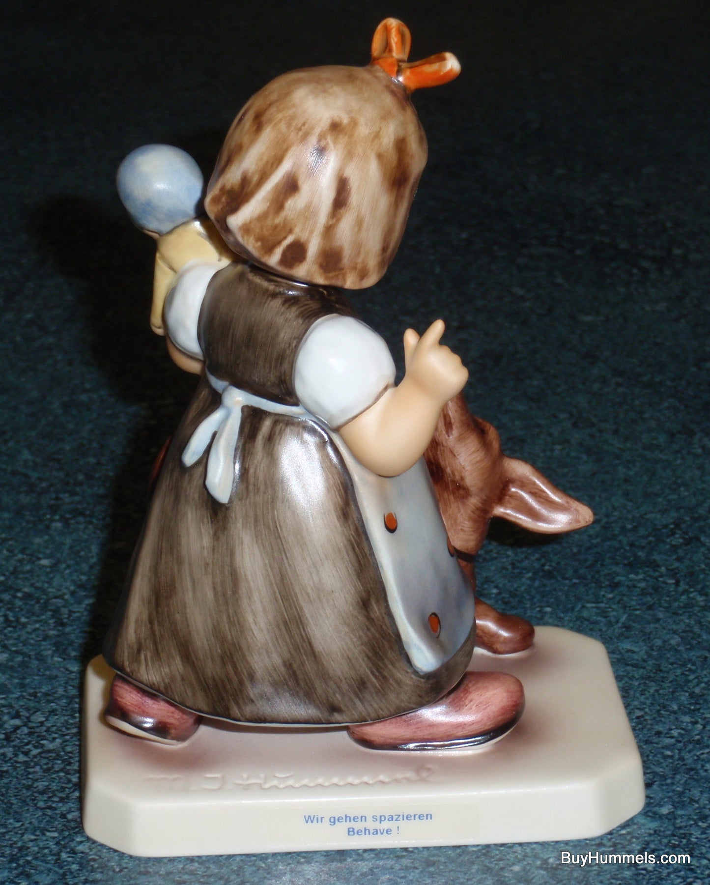 "Behave!" Goebel Hummel Figurine #339 - Girl With Dachshund Puppy Dog - GIFT!