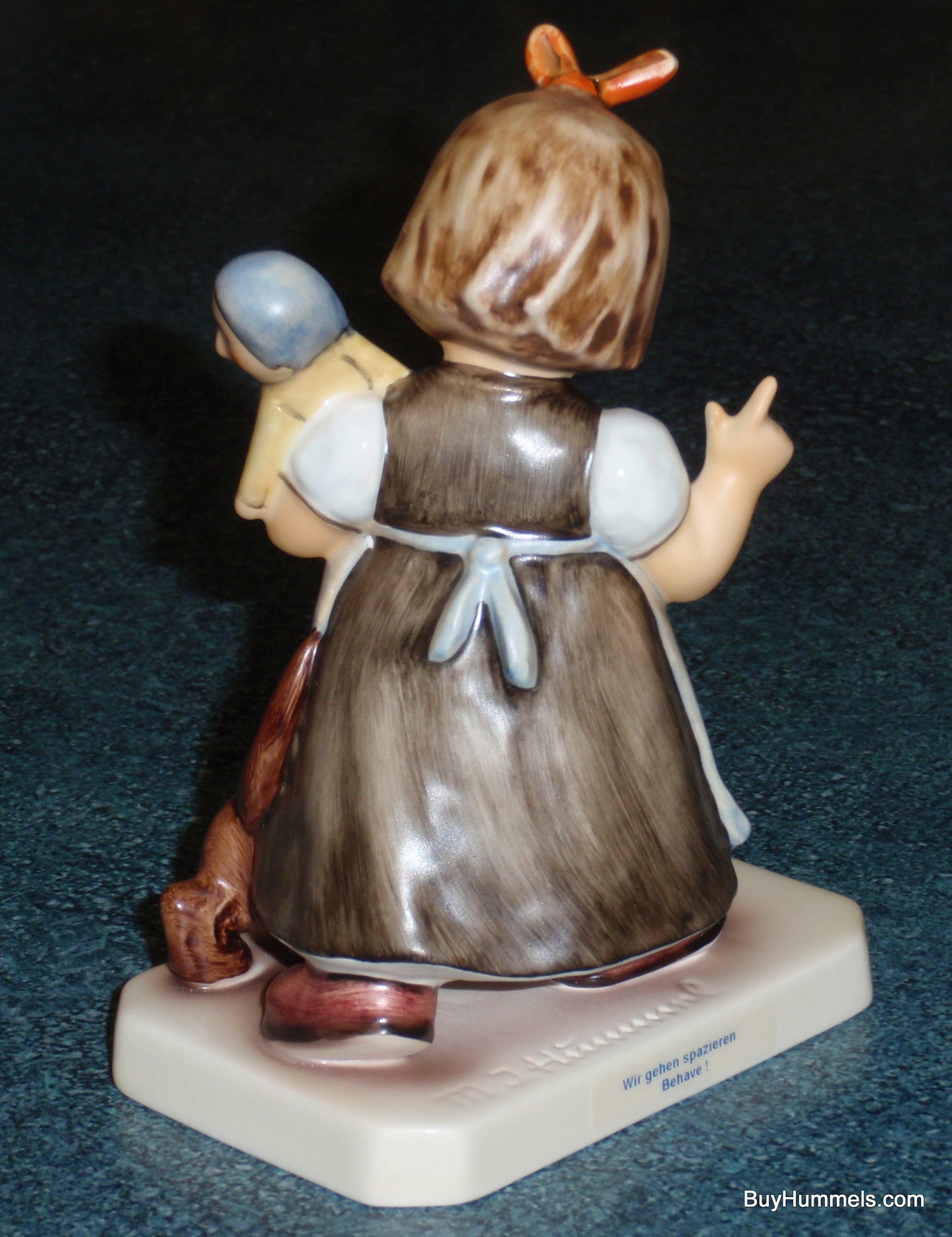 "Behave!" Goebel Hummel Figurine #339 - Girl With Dachshund Puppy Dog - GIFT!