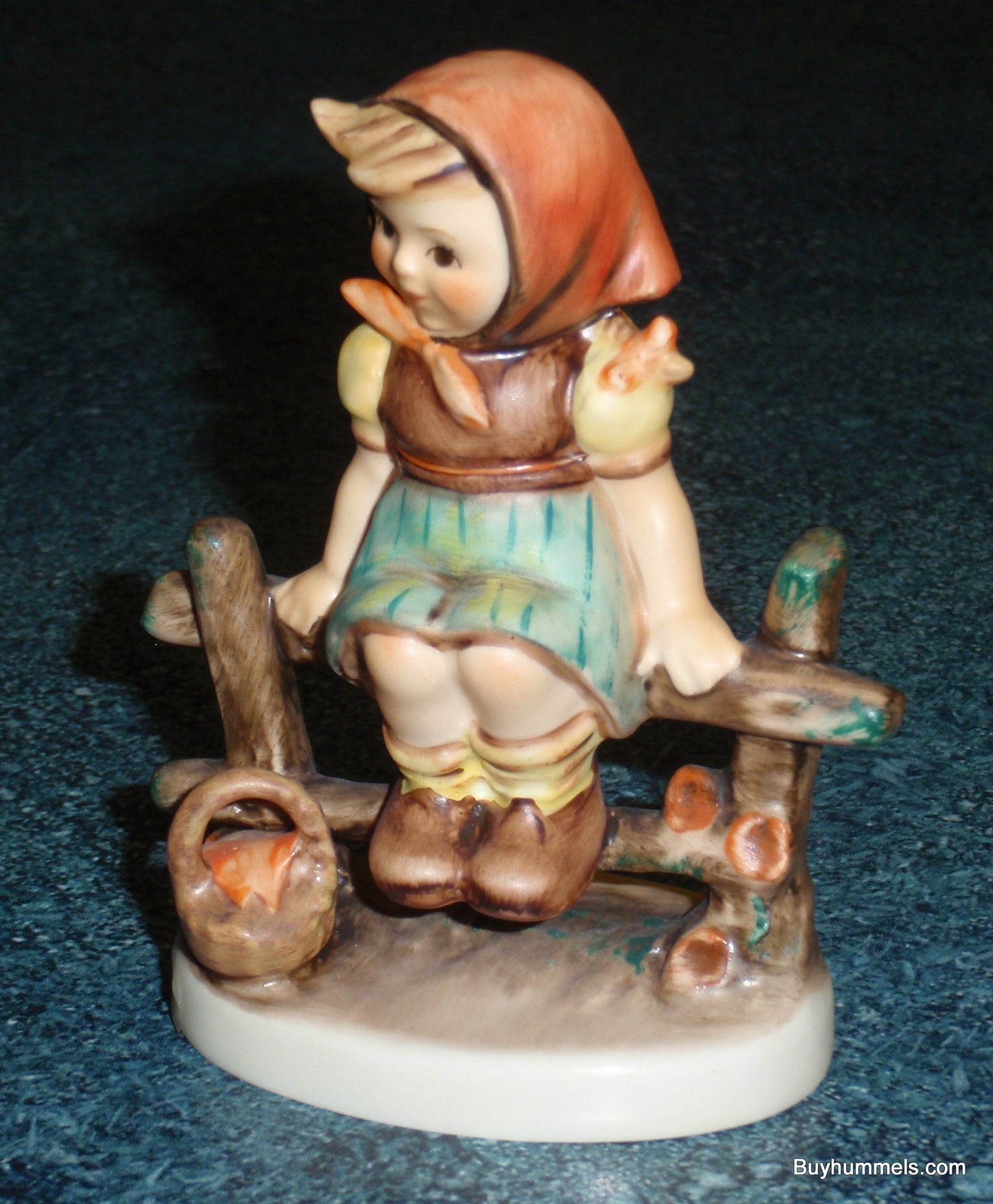 "Just Resting" Goebel Hummel Figurine #112 3/0 - Little Girl On Fence