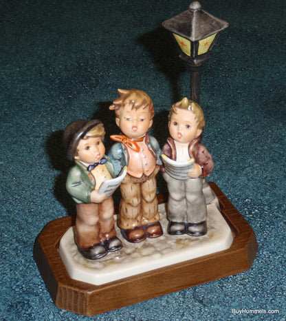 "Tuneful Trio" Goebel Hummel Figurine #757 With Wooden Stand