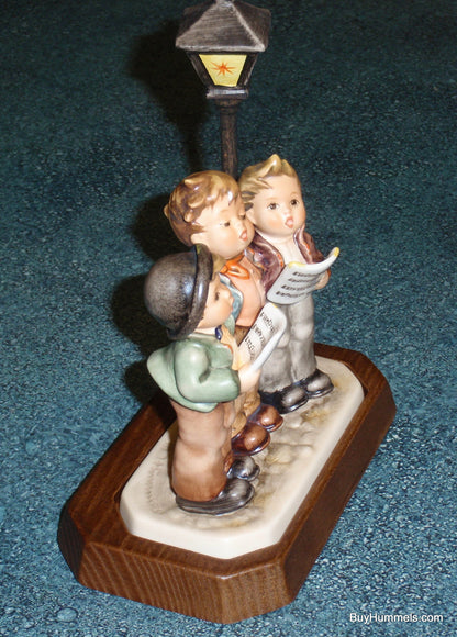 "Tuneful Trio" Goebel Hummel Figurine #757 With Wooden Stand