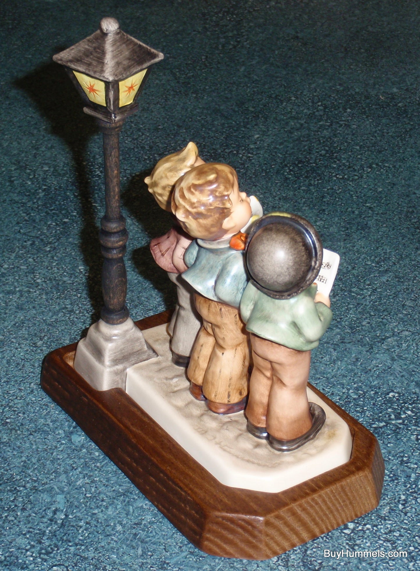 "Tuneful Trio" Goebel Hummel Figurine #757 With Wooden Stand