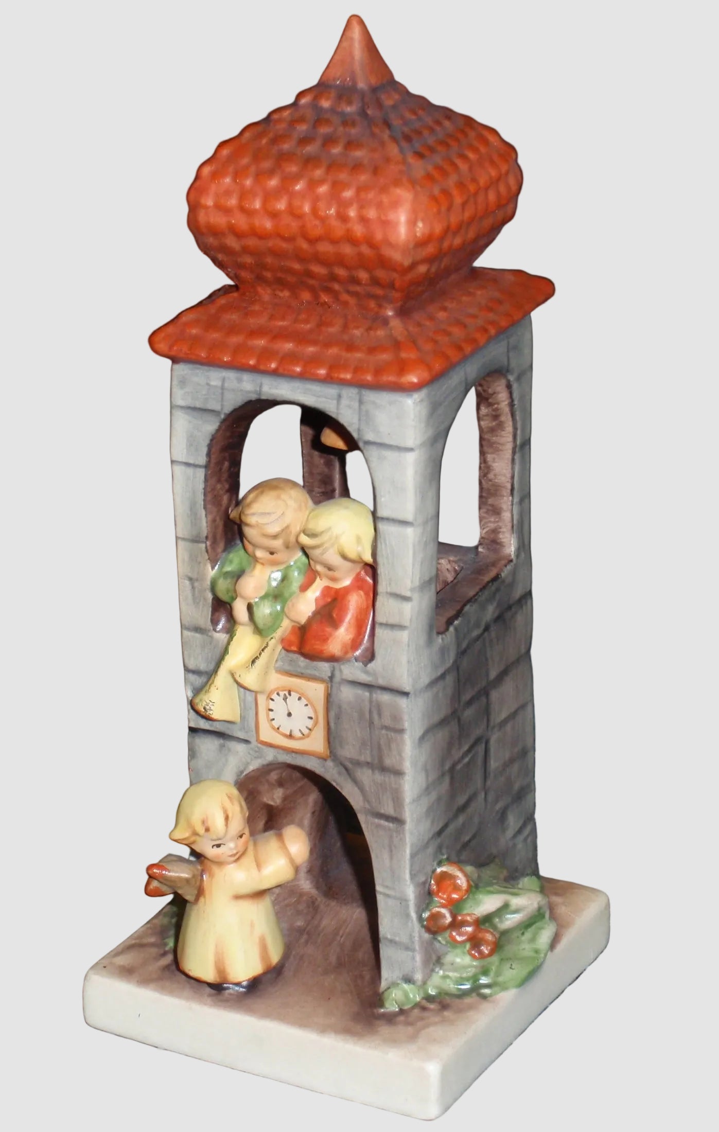 "Whitsuntide" Goebel Hummel Figurine #163 - Angels in Bell Tower (6.75")