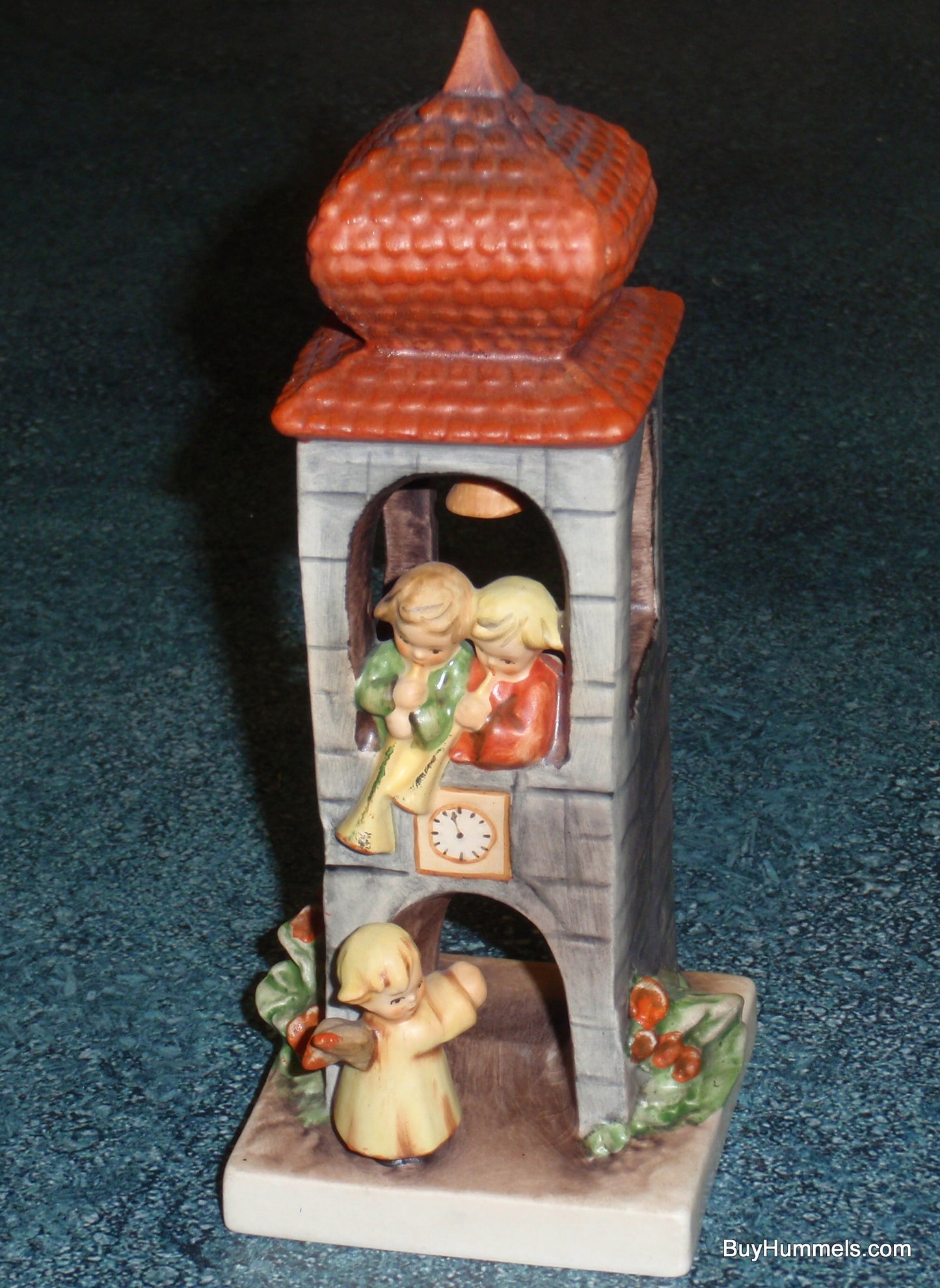 "Whitsuntide" Goebel Hummel Figurine #163 - Angels in Bell Tower (6.75")