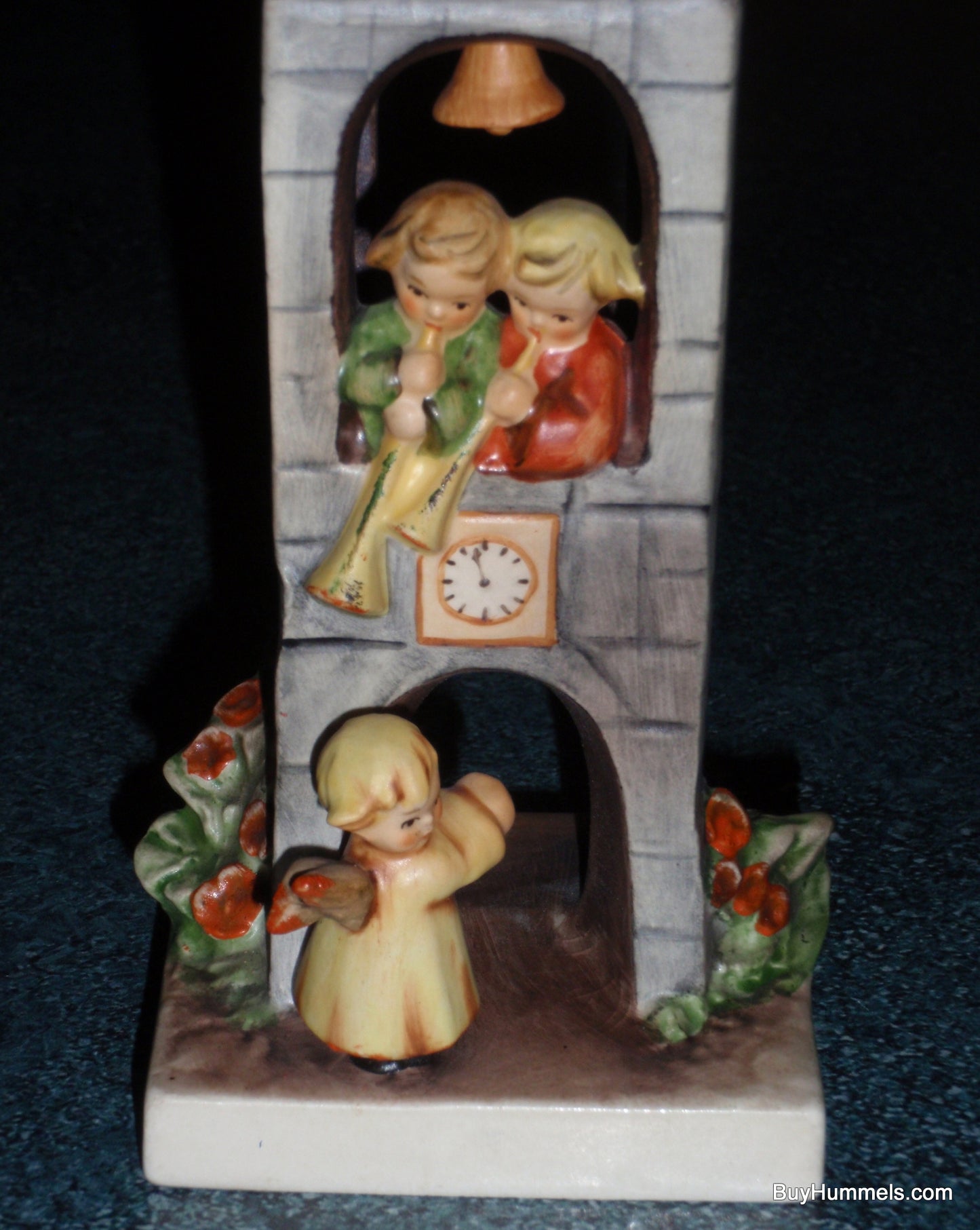 "Whitsuntide" Goebel Hummel Figurine #163 - Angels in Bell Tower (6.75")