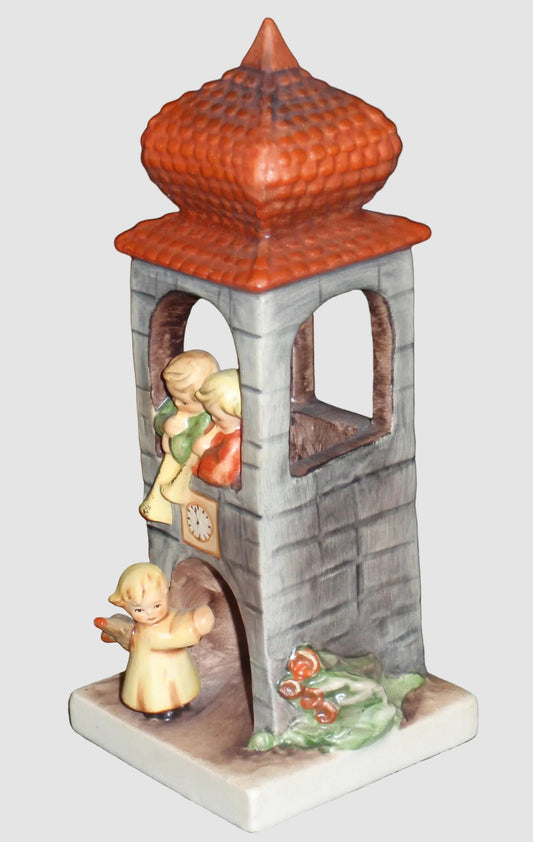 Goebel Hummel Whitsuntide Figurine 163 Angels Bell Tower Children Music Pfingstgruss Arthur Moeller Vintage Germany