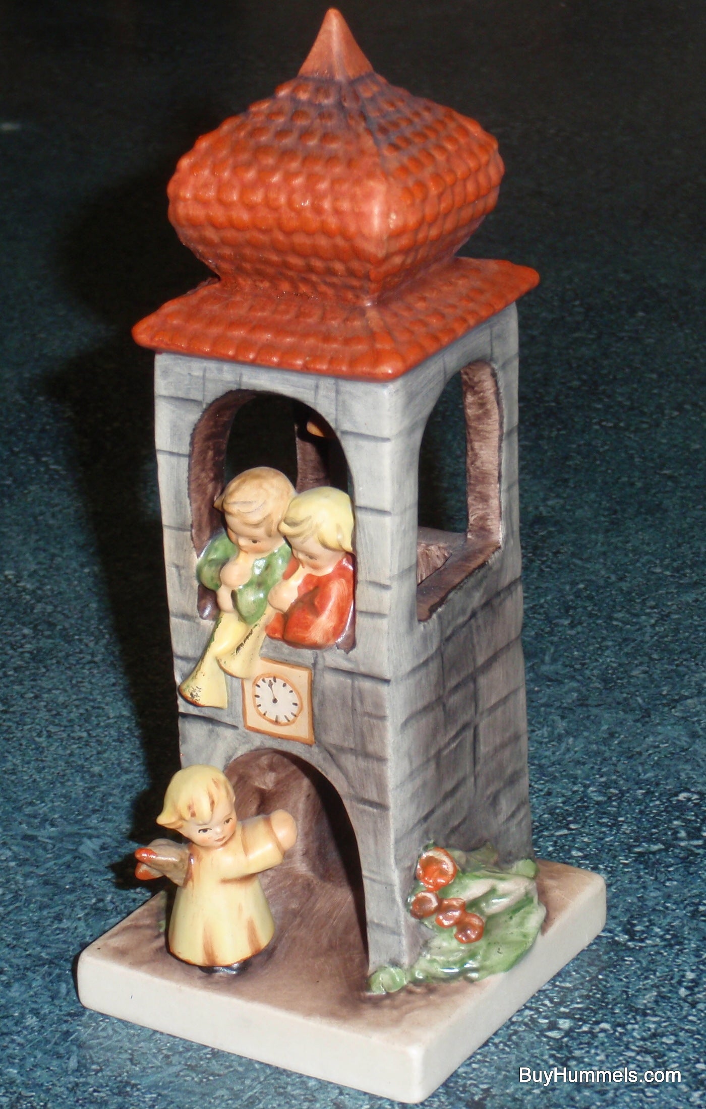 "Whitsuntide" Goebel Hummel Figurine #163 - Angels in Bell Tower (6.75")