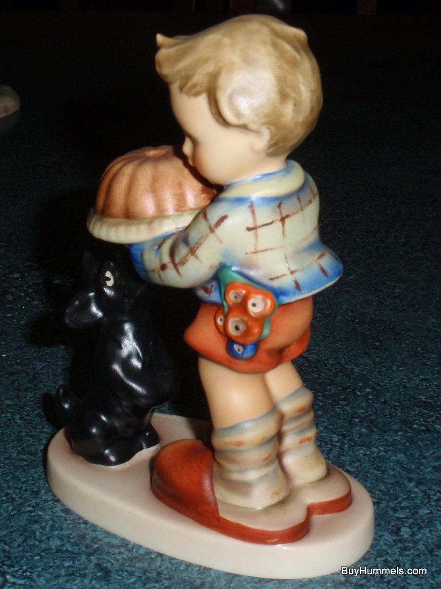 "Begging His Share" Goebel Hummel Figurine #9 - Puppy Dog Begging For Cake!