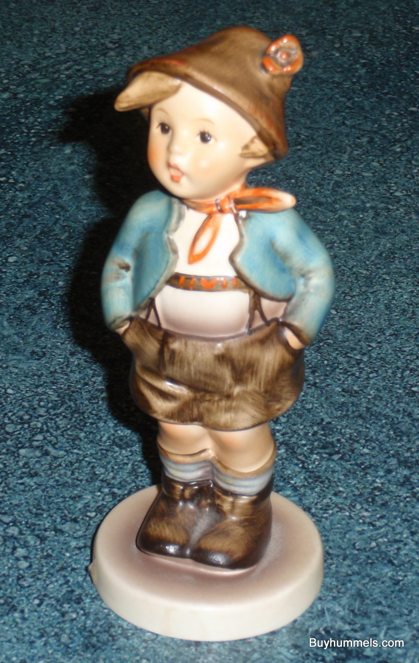 Goebel Hummel Brother Figurine 95 Bruder Arthur Moeller Boy Traditional Attire Vintage Germany Porcelain