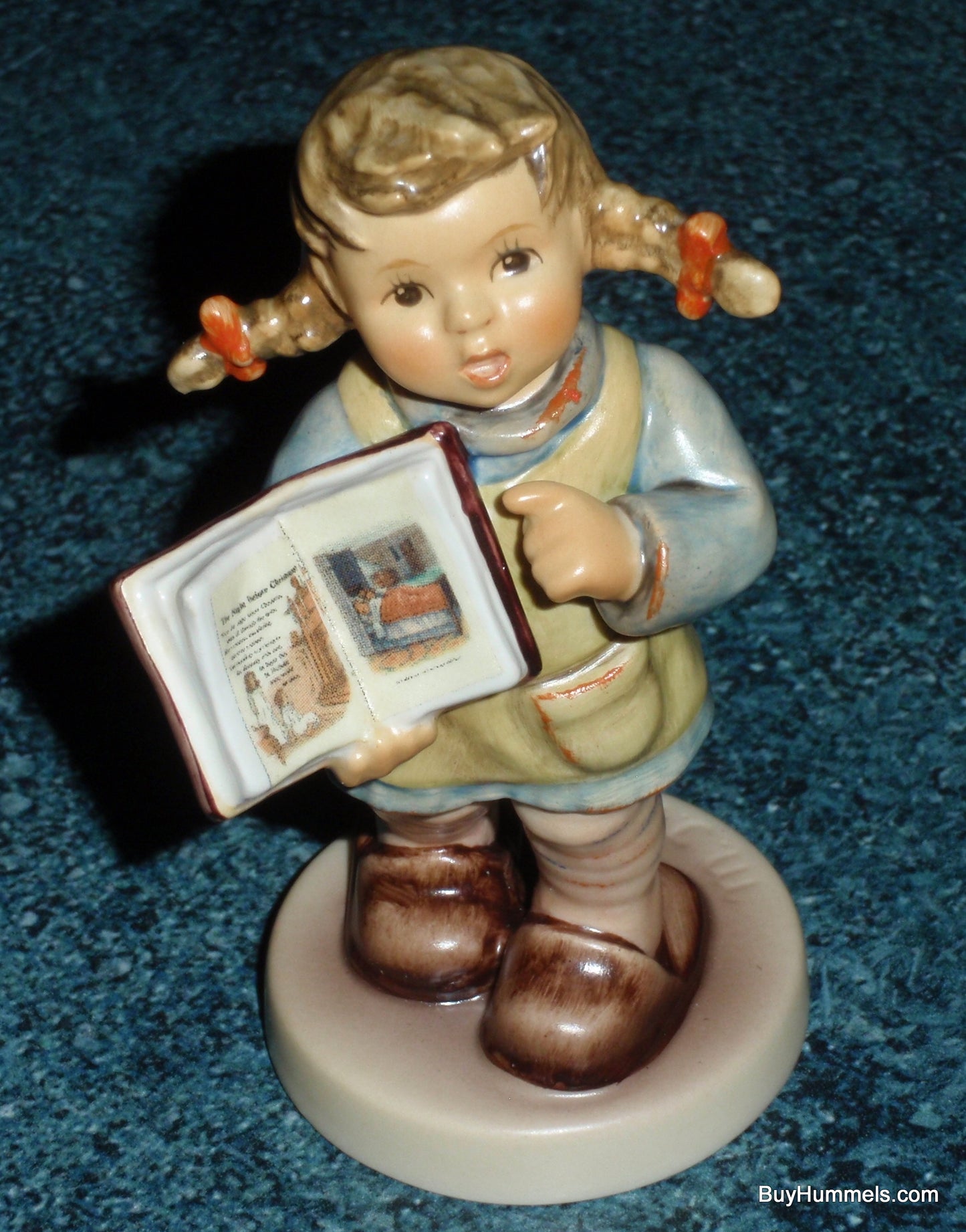 Goebel Hummel Night Before Christmas #2234 - Boy with Storybook - Helmut Fischer Master Sculptor - Authentic TMK-8 German Porcelain Figurine