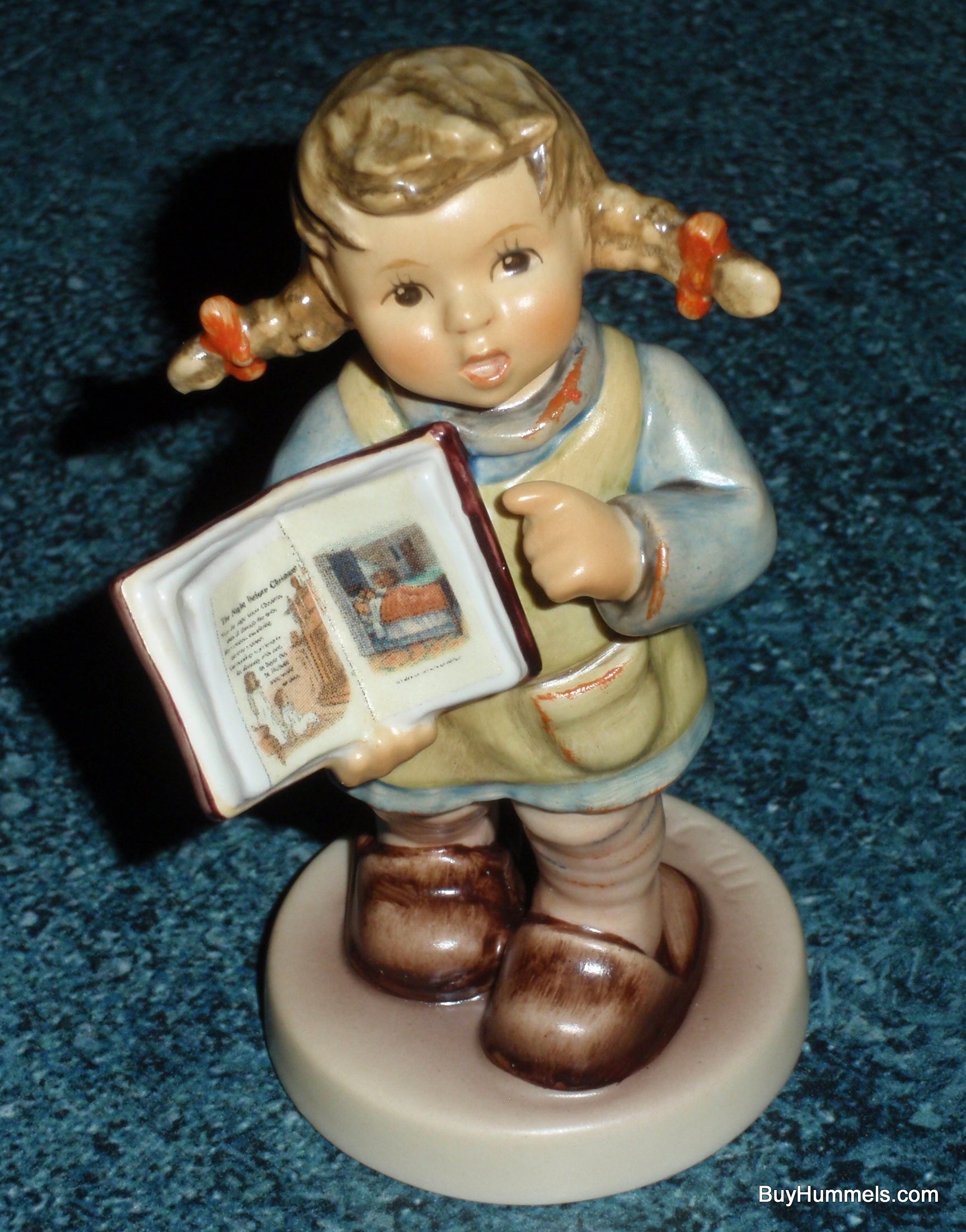 Goebel Hummel Night Before Christmas #2234 - Boy with Storybook - Helmut Fischer Master Sculptor - Authentic TMK-8 German Porcelain Figurine