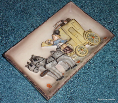 "The Mail is Here" Goebel Hummel Wall Plaque #140 - Horse & Carriage (6.75")