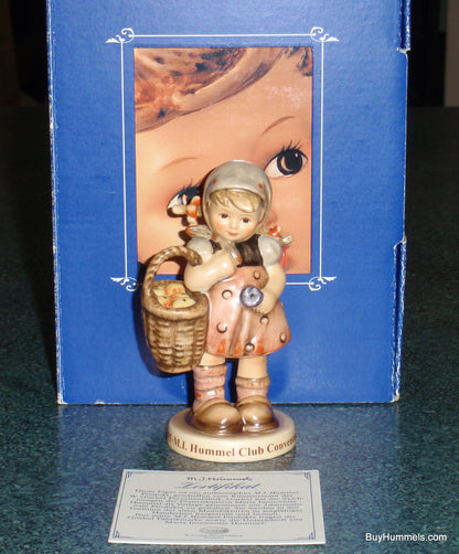 "Do I Dare?" Goebel Hummel Figurine #411 3/0 With Box Signed Special Boston Convention!
