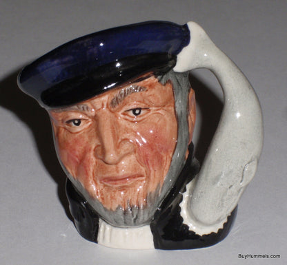 Royal Doulton D6522 Captain Ahab Miniature Character Jug Moby Dick