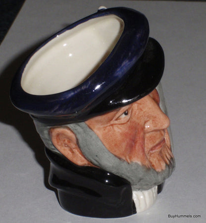 Royal Doulton D6522 Captain Ahab Miniature Character Jug Moby Dick