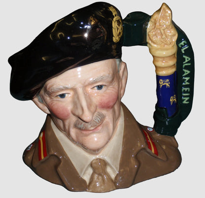 Royal Doulton Field Marshal Montgomery Large Character Toby Jug D6908 Limited Edition Vintage
