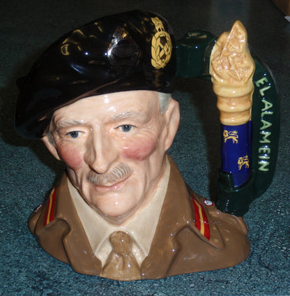 "Field Marshal Montgomery" Royal Doulton Large Character Jug D6908