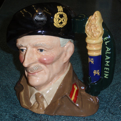 "Field Marshal Montgomery" Royal Doulton Large Character Jug D6908