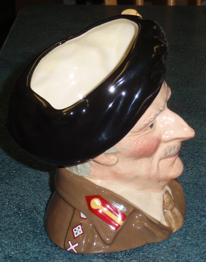 "Field Marshal Montgomery" Royal Doulton Large Character Jug D6908