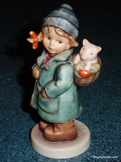 "Lucky Friend" Goebel Hummel Figurine #2235 - Limited Edition (Girl with Pig)