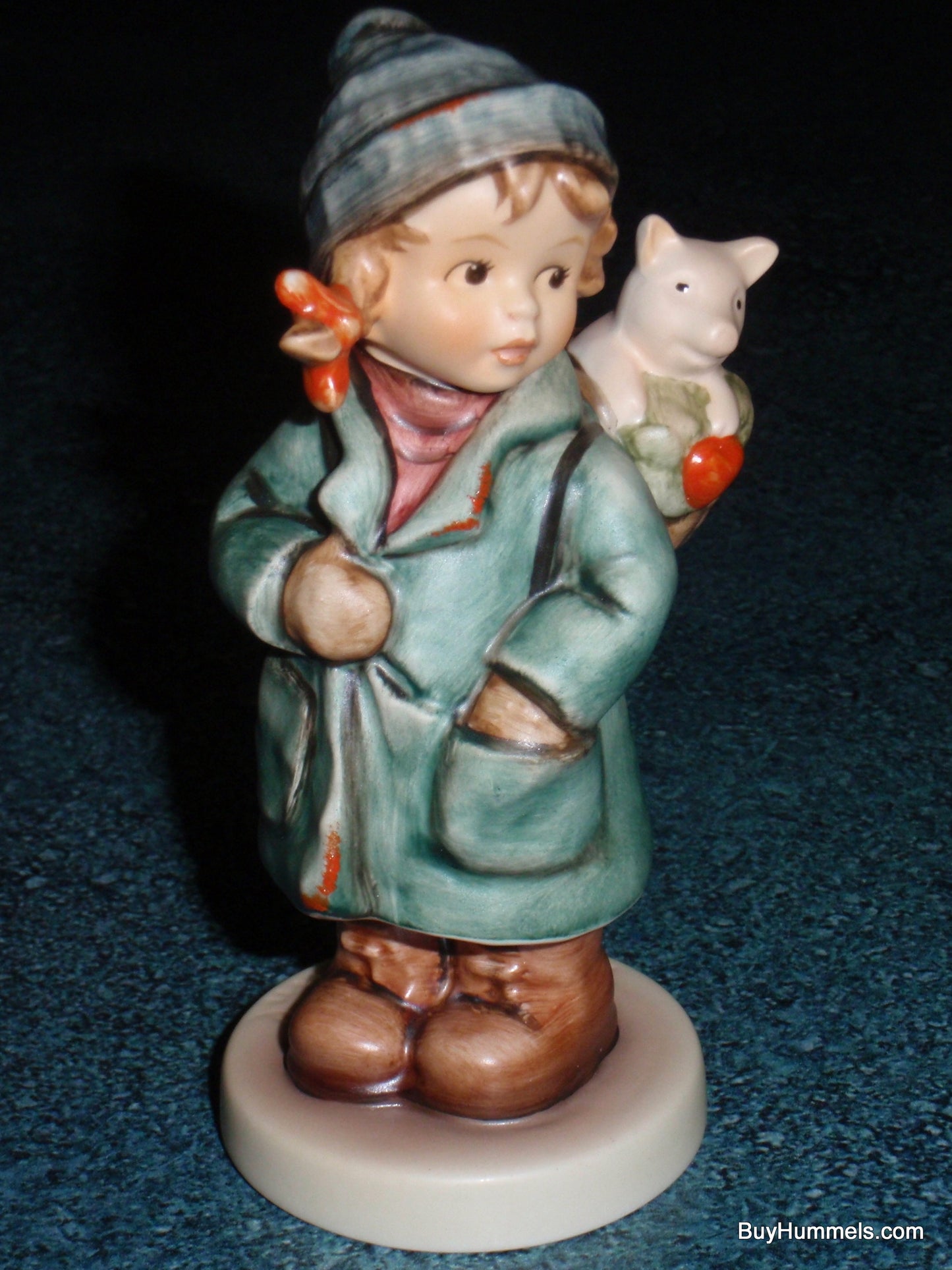 "Lucky Friend" Goebel Hummel Figurine #2235 - Limited Edition (Girl with Pig)