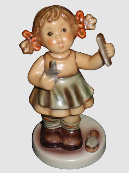 Goebel Hummel 2092 Make Me Pretty Girl with Scissors and Comb Figurine