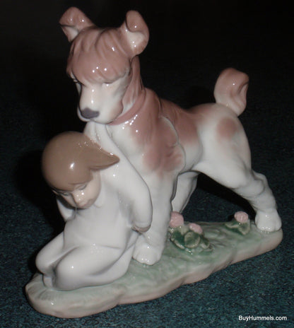 "Safe And Sound" Lladro Dog Figurine #6556