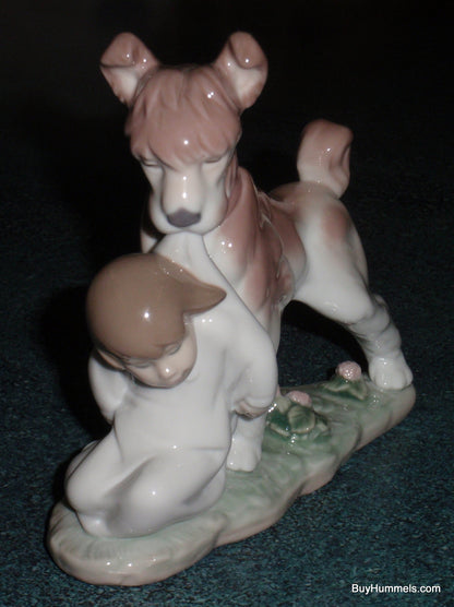 "Safe And Sound" Lladro Dog Figurine #6556