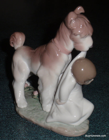 "Safe And Sound" Lladro Dog Figurine #6556