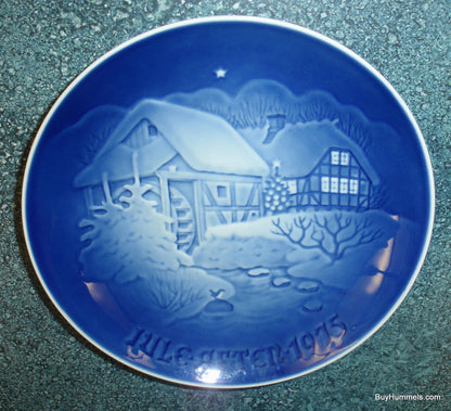 B & G Copenhagen Denmark 1975 Christmas Plate with Snowy Water Mill 9075 - CHRISTMAS GIFT!