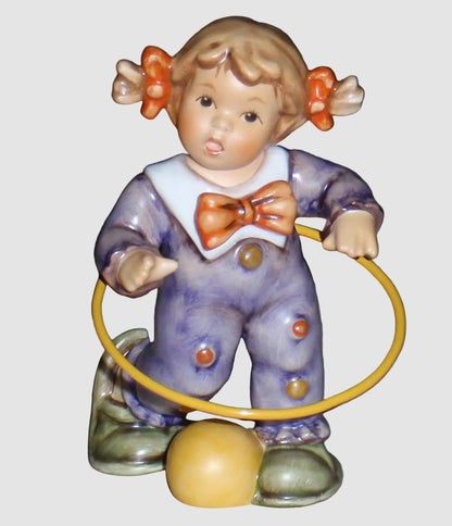 Goebel Hummel 2088/A Playing Around Girl with Hula Hoop Figurine