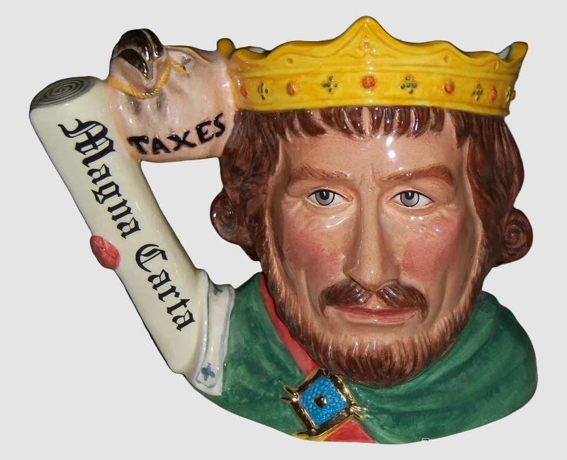 "King John" Royal Doulton Character Toby Jug D7125 - Large (7.25")