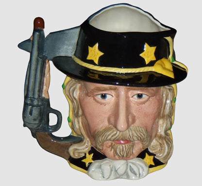 Royal Doulton Little Big Horn Character Jug D6712 General Custer Sitting Bull Large Limited Edition Toby Jug Vintage England Porcelain