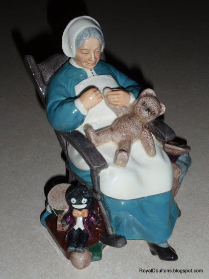 "Nanny" Royal Doulton Figurine HN2221 - Sitting in Chair (6")