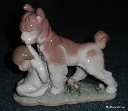 "Safe And Sound" Lladro Dog Figurine #6556