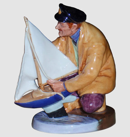 Royal Doulton Sailor's Holiday Figurine HN2442 Sailor Sailboat Shore Mary Nicoll Retired Vintage England