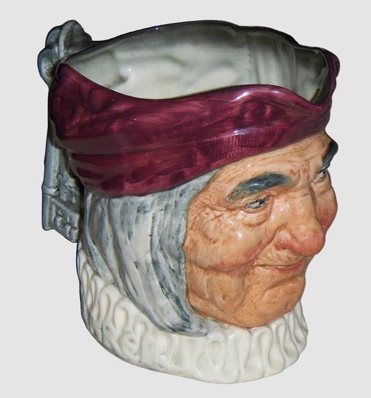 Royal Doulton Simon The Cellarer Character Jug D5504 Charles Noke Harry Fenton Wine Key Handle Large Toby Mug Pitcher Vintage England Porcelain