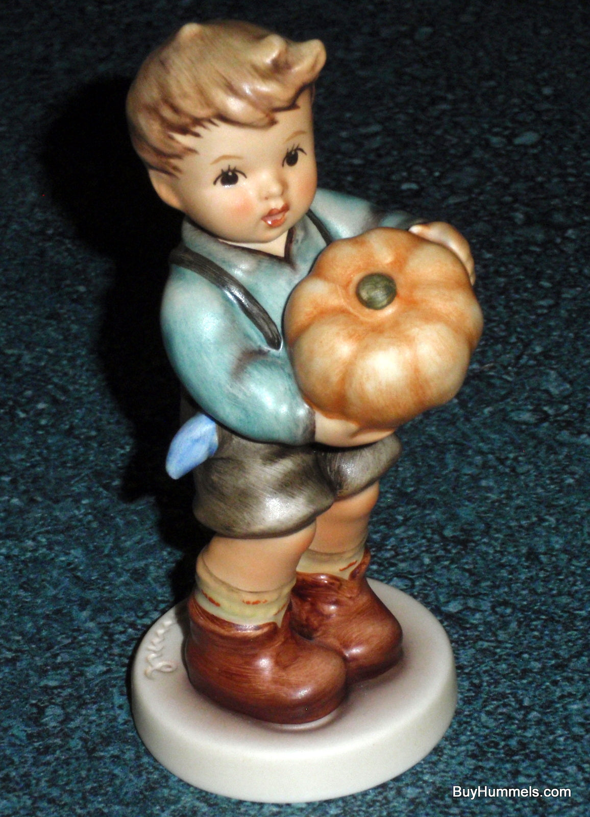 "Sweet Bounty" Goebel Hummel Figurine #2382 Boy With Pumpkin - HUMMEL CLUB!