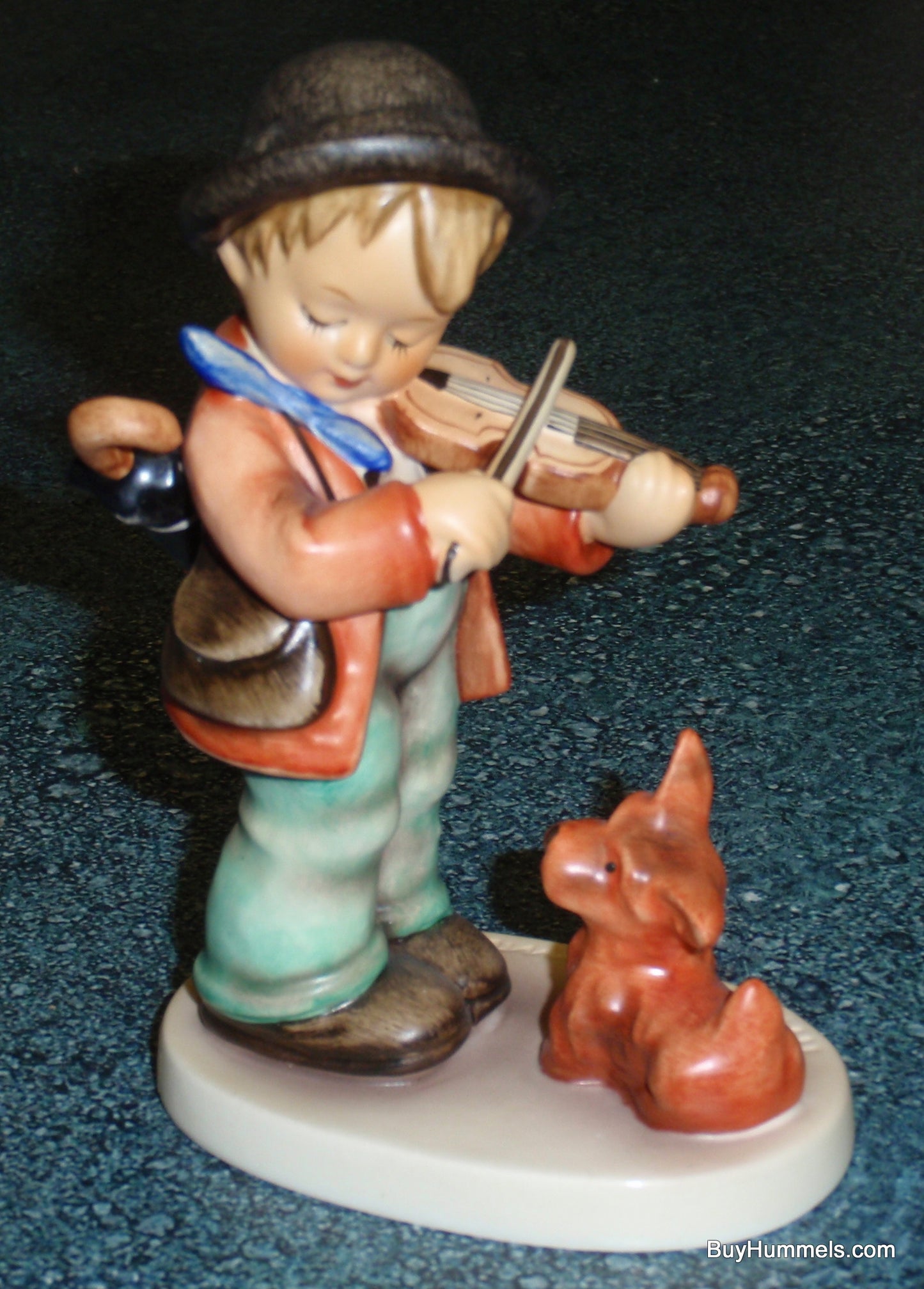 "Puppy Love" Goebel Hummel Figurine #1 Boy With Violin & Puppy Dog!