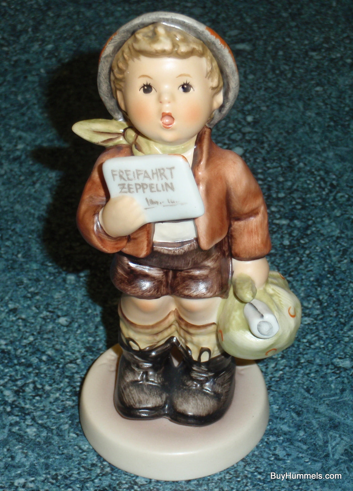 "A Free Flight" Goebel Hummel Zepplin Figurine #569 - Aviation Gift!