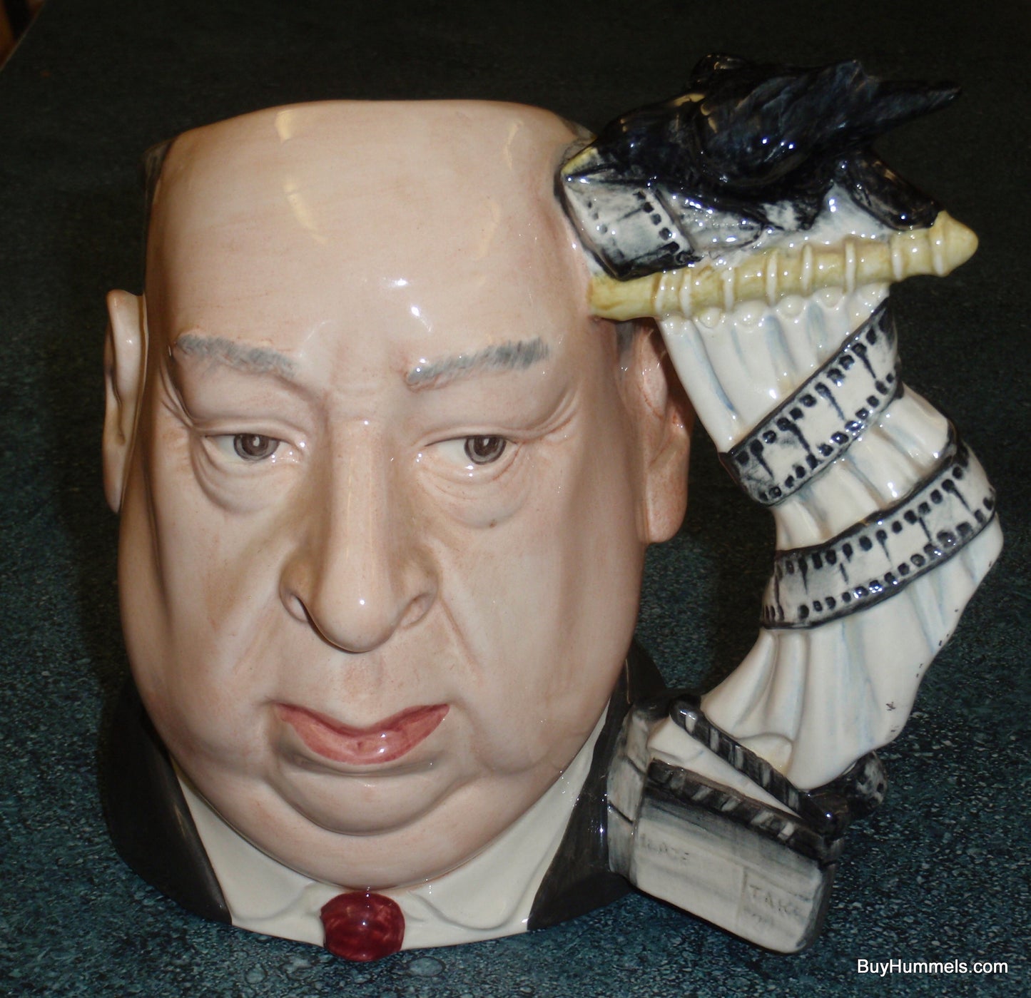 Alfred Hitchcock Royal Doulton Character Jug D6987 With The Birds Handle