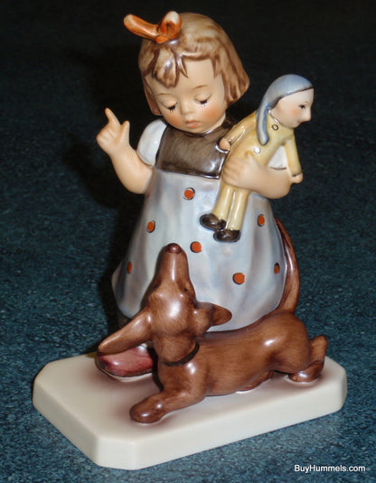 "Behave!" Goebel Hummel Figurine #339 - Girl With Dachshund Puppy Dog - GIFT!